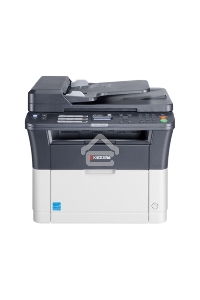 МФУ лазерный Kyocera Ecosys FS-1025MFP (1102M63RU0/1102M63RUV/1102M63RU2/1102M63NX2/1102M63DZ2), A4, ч/б, печ. до 25 стр/мин., скан. до 18 стр/мин. (ч/б) 6 стр/мин. (цвет), 600 x 1800 dpi (печать) 600x600dpi (скан), USB, RJ-45