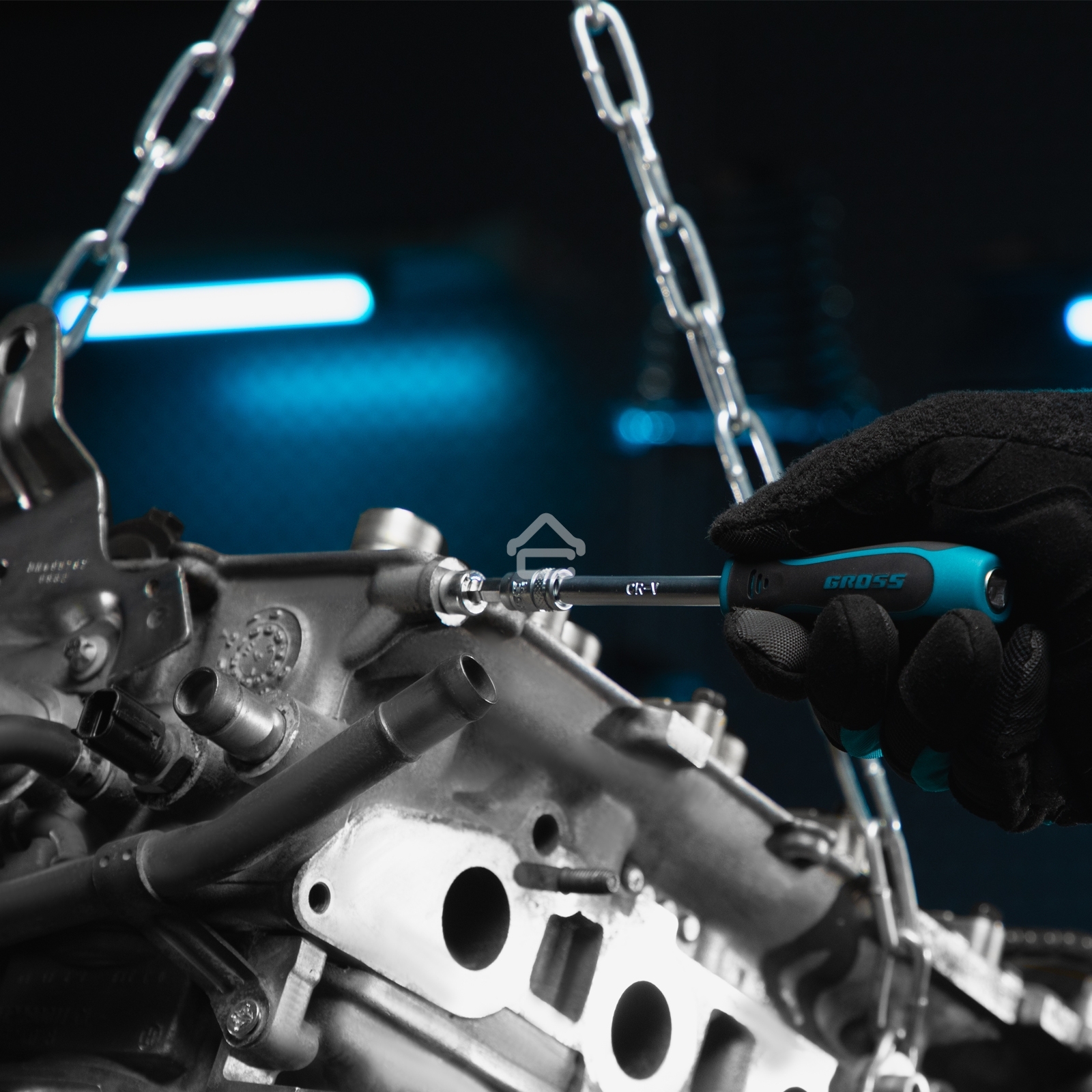 Набор инструментов Gross 78 пред., 120 зубьев, CrV, 1/4, 1/2 14148