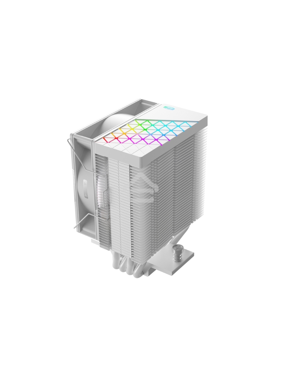 Кулер PCCooler R400 ARGB белый 92мм алюминий+медь 2200rpm 30db 4-pin 180W 133мм