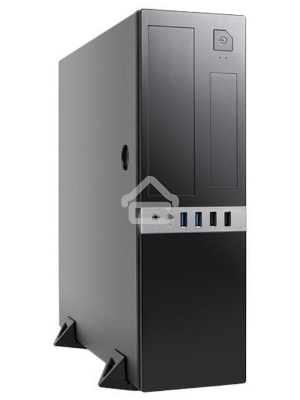 Компьютерный корпус с блоком питания 300Вт. Сase Foxline mATX Desktop 300W, 2xUSB3.0, 2xUSB2.0, toolless, Black, 8cm. fan, powercord