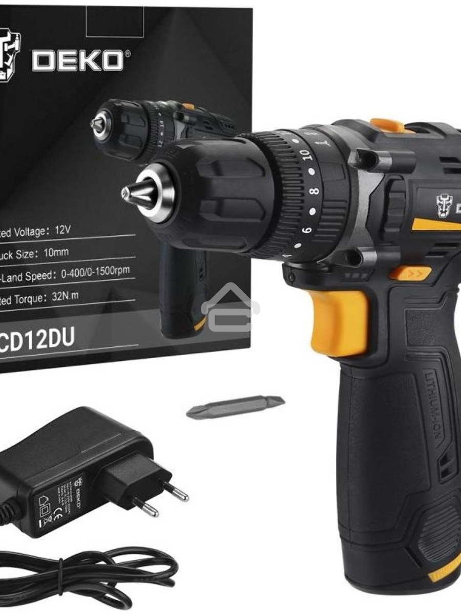 Дрель-шуруповерт Deko GCD12DU 063-4039, Аккумуляторная, 12В