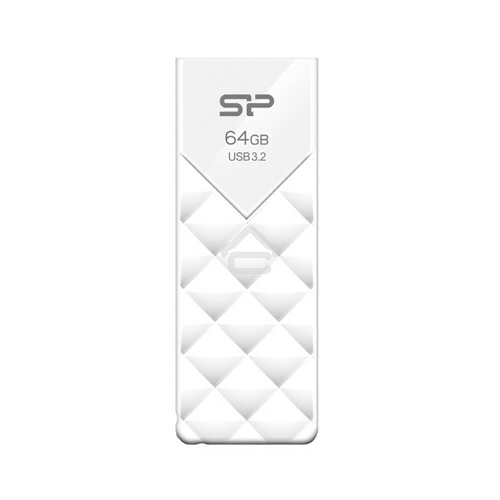 Флешка USB R/W 64Gb Silicon Power Blaze B03, USB 3.2, белый