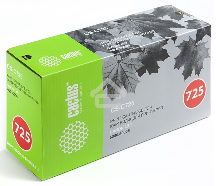 Картридж лазерный Cactus CS-C725S черный (1600 стр.) для Canon LBP 6000 i-Sensys 6000b i-Sensys