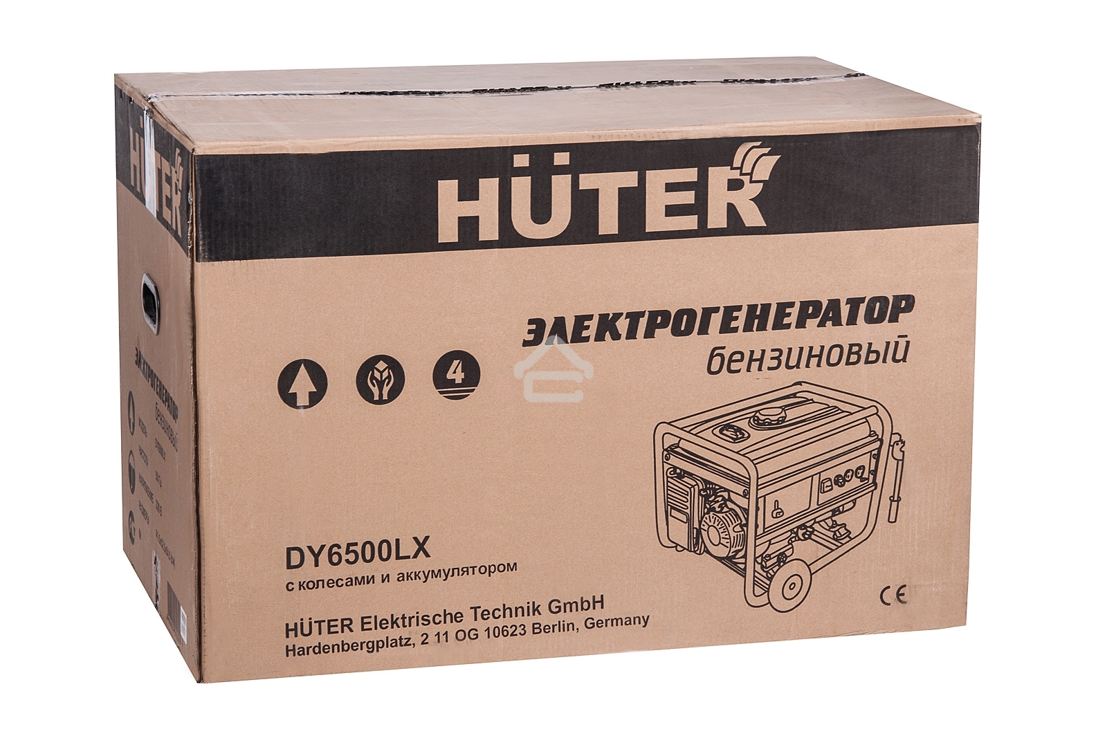 Электрогенератор бензиновый Huter DY6500LX, 5.5 кВт, 71 дБ, 89 кг