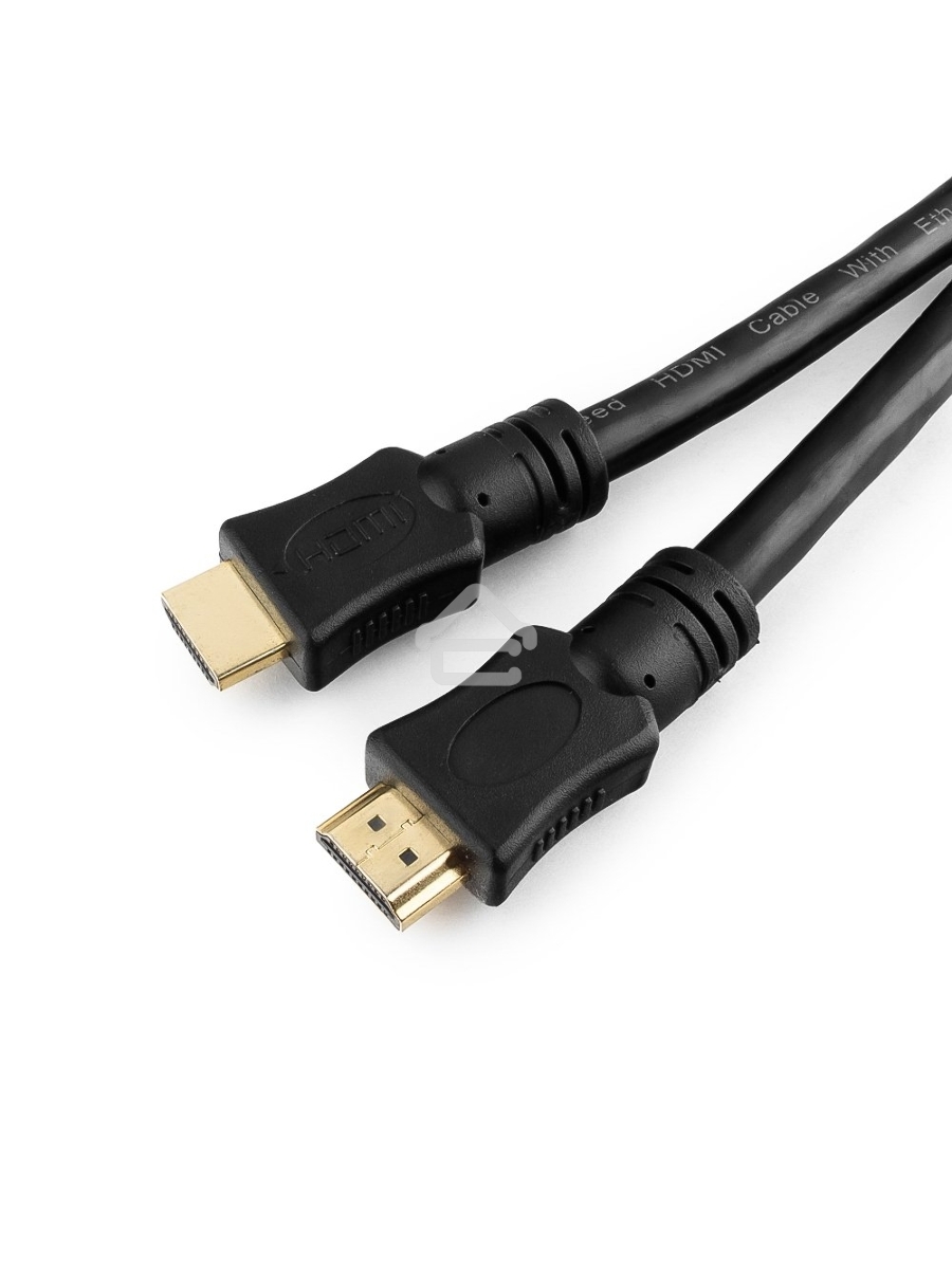 Кабель Cablexpert HDMI CC-HDMI4-15M, 19M/19M, v2.0, медь, позол.разъемы, экран, 15м, черный, пакет