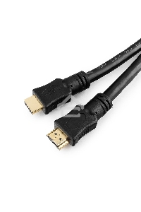 Кабель Cablexpert HDMI CC-HDMI4-15M, 19M/19M, v2.0, медь, позол.разъемы, экран, 15м, черный, пакет