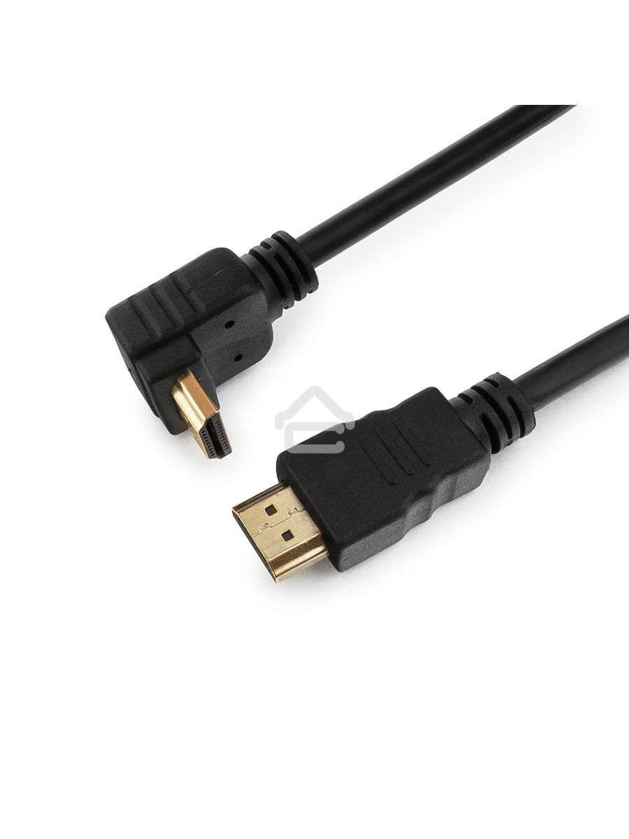Кабель Cablexpert HDMI CC-HDMI490-6, 19M/19M, v2.0, медь, позол.разъемы, экран, угловой, 1.8м, черный, пакет