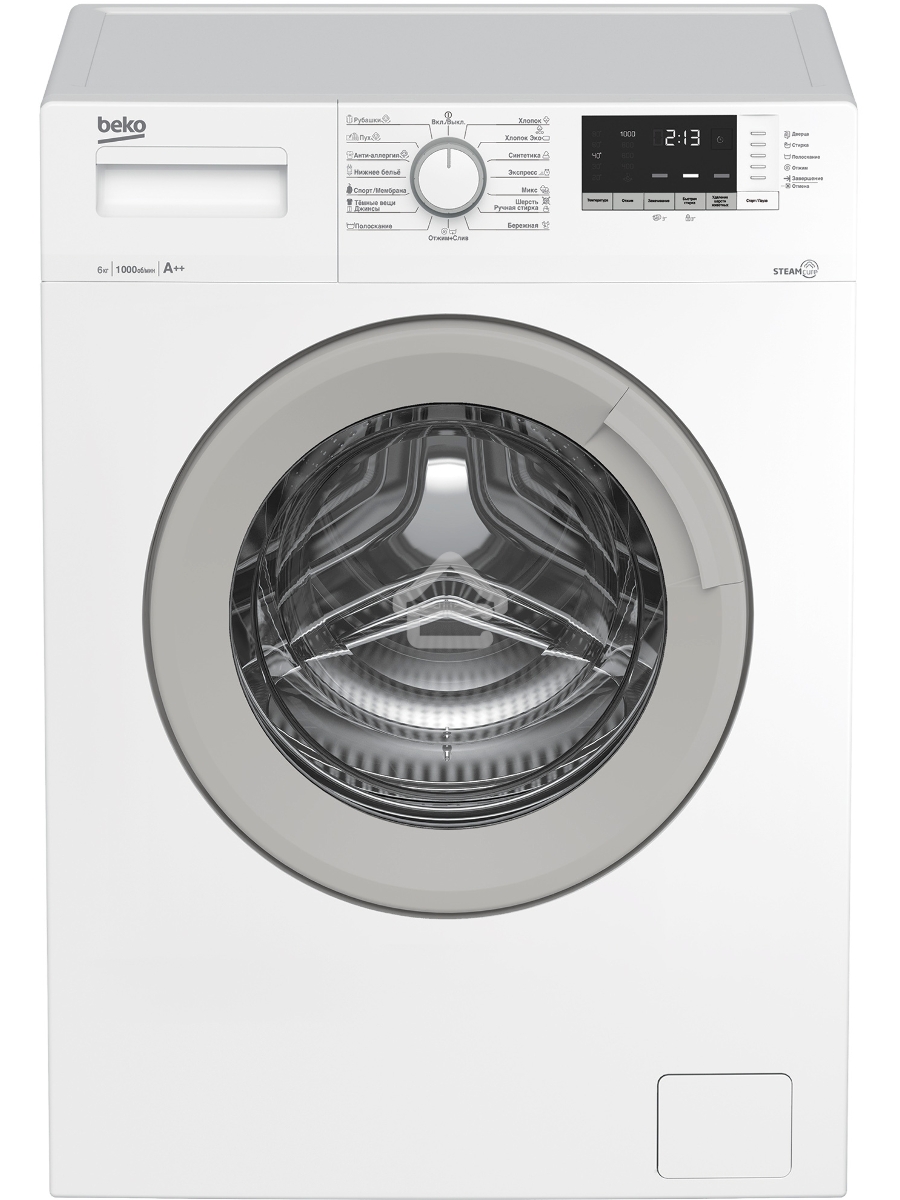 Стиральная машина Beko WSDN63512ZSW белый, загрузка фронтальная 6 кг, 1000 об/мин., класс: А