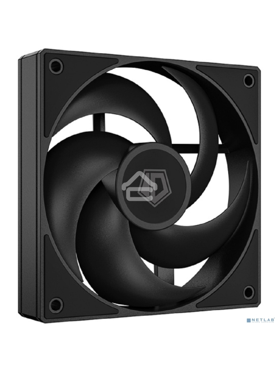 Вентилятор для корпуса ID-Cooling AS-120-K черный, 120 мм, 2000 об/мин, 27.2 дБ, 4 pin