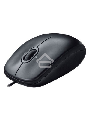 Мышь проводная Logitech M100/100R DARK/GREY (темно-серая/черная), 1000 dpi, USB, кнопки - 3