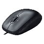 Мышь проводная Logitech M100/100R DARK/GREY (темно-серая/черная), 1000 dpi, USB, кнопки - 3