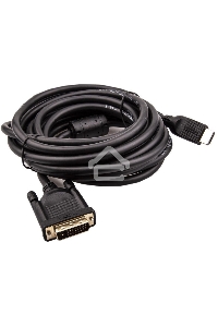 Кабель HDMI AM/DVI(24+1)M, 5м, CU, 1080P@60Hz, 2F, VCOM <CG484GD-5M>