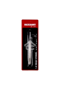 Пинцет прямой с острыми кончиками 125 мм (блистер) REXANT