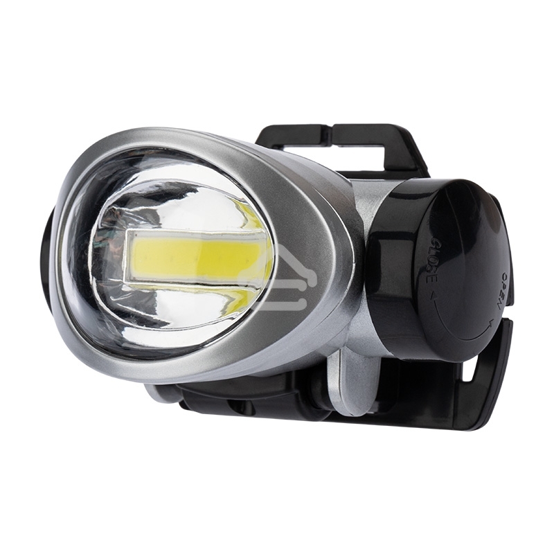 Фонарь налобный Rexant поворотный 3 Вт 100%, 50%, пульсирующий белый; 3 х ААА, СОВ + зеркальный рассеиватель