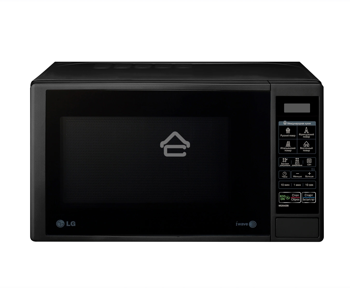 Микроволновая печь LG MS2042DB черный, 20 л, 700 Вт, переключатели - сенсор