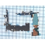 Шлейф разъема питания для iPhone 8 Plus белый