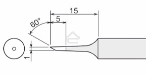 Жало для паяльника Goot PX-60RT-1CR
