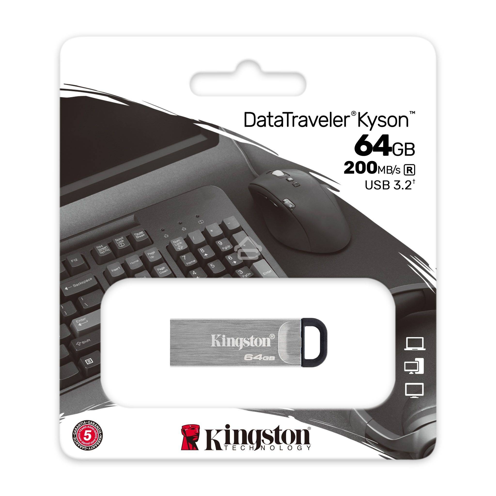 Флешка USB Kingston USB Flash KYSON 64Gb USB 3.2 Gen 1