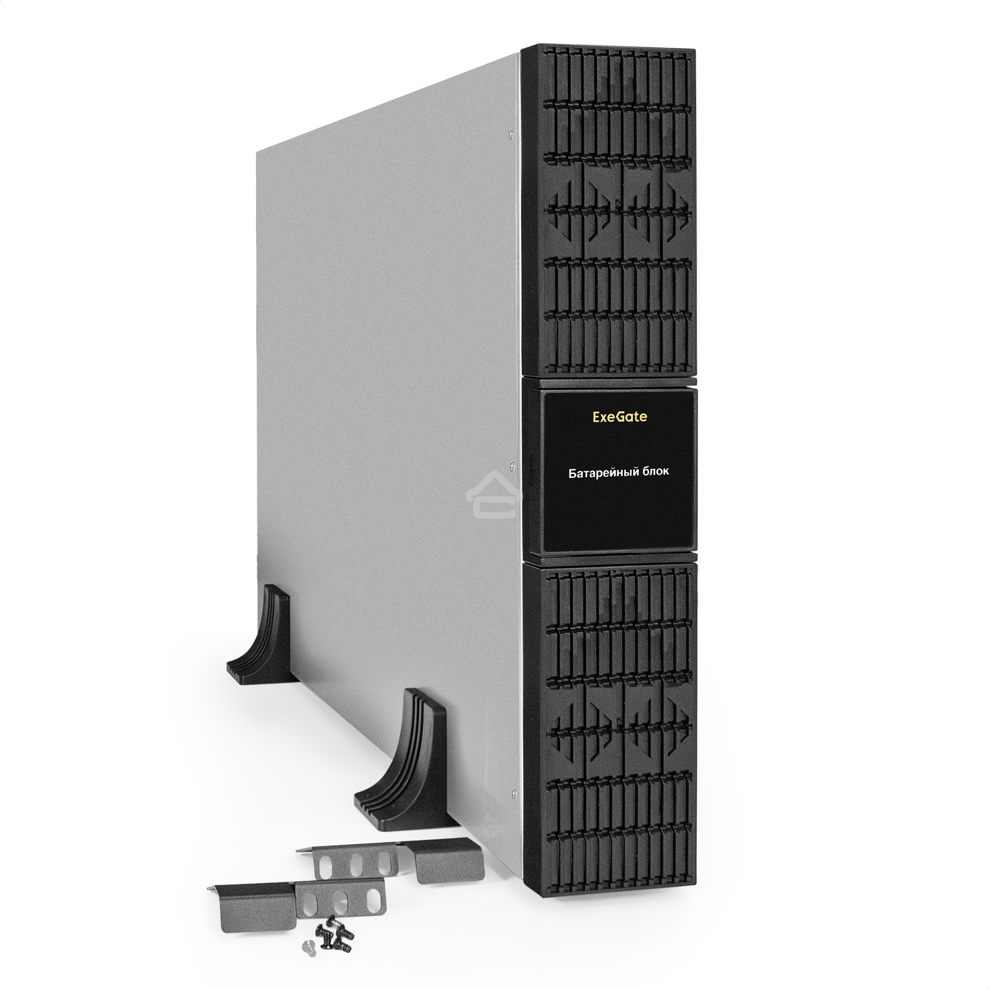 Батарейный блок ExeGate PowerExpert BX-2U.192V.16S7Ah для ULS-575-6kVA/ULS-575-10kVA встроенные батареи 12V 7.2Ah - 16шт, Rackmount 2U/Tower, металлический корпус, черный