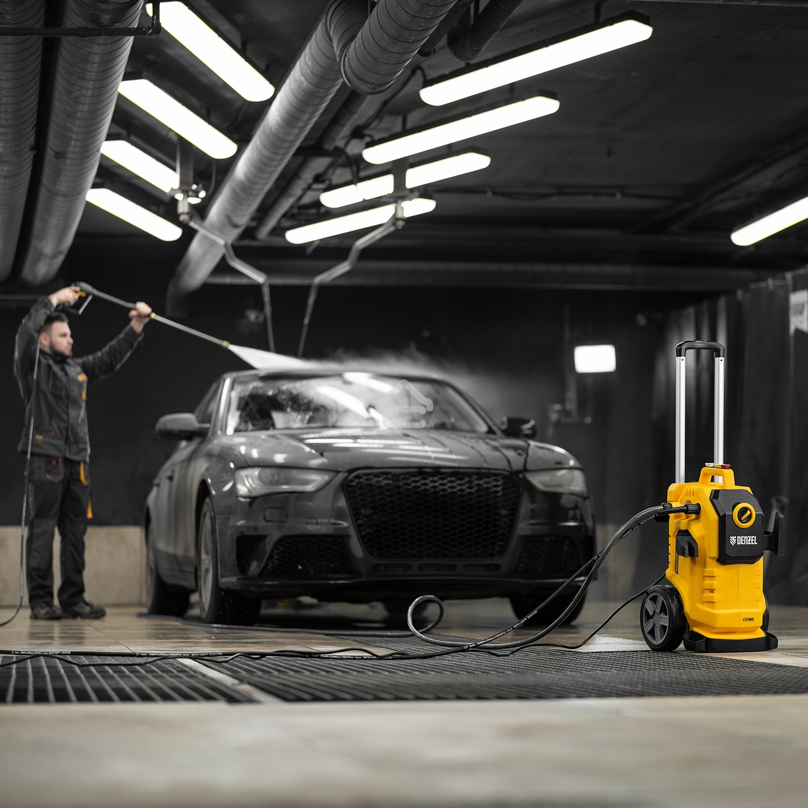 Моечная машина высокого давления K 70 Power, 2500 Вт, 180 бар, 600 л/ч, асинх. двиг. Denzel