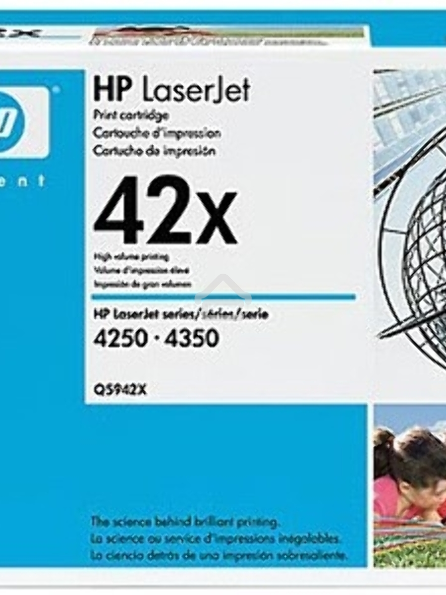 Картридж лазерный HP LaserJet Q5942X черный для LJ 4250/4350 (20000стр.)