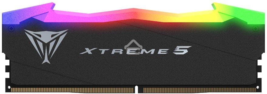 Оперативная память Patriot Viper Xtreme 5, DDR5, 32GB (2x16GB), 8000MHz, CL38, DIMM, с радиаторами, RGB, черный