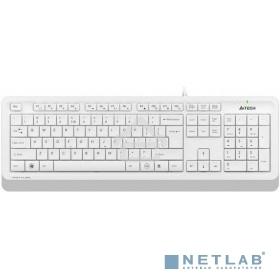 Клавиатура + мышь A4Tech Fstyler F1010 клав:белый/серый мышь:белый/серый USB Multimedia