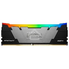 Оперативная память Kingston Fury Renegade, DDR4, 8Gb (1x8GB), 3200MHz, CL16, DIMM, с радиатором, серебристый, RGB, черный