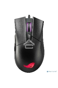 Мышь проводная ASUS ROG Gladius II Core черный, 6200 dpi, USB, кнопки - 6