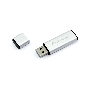 Флеш диск USB Dr. Memory 009 4Гб, USB 3.0, серебристый
