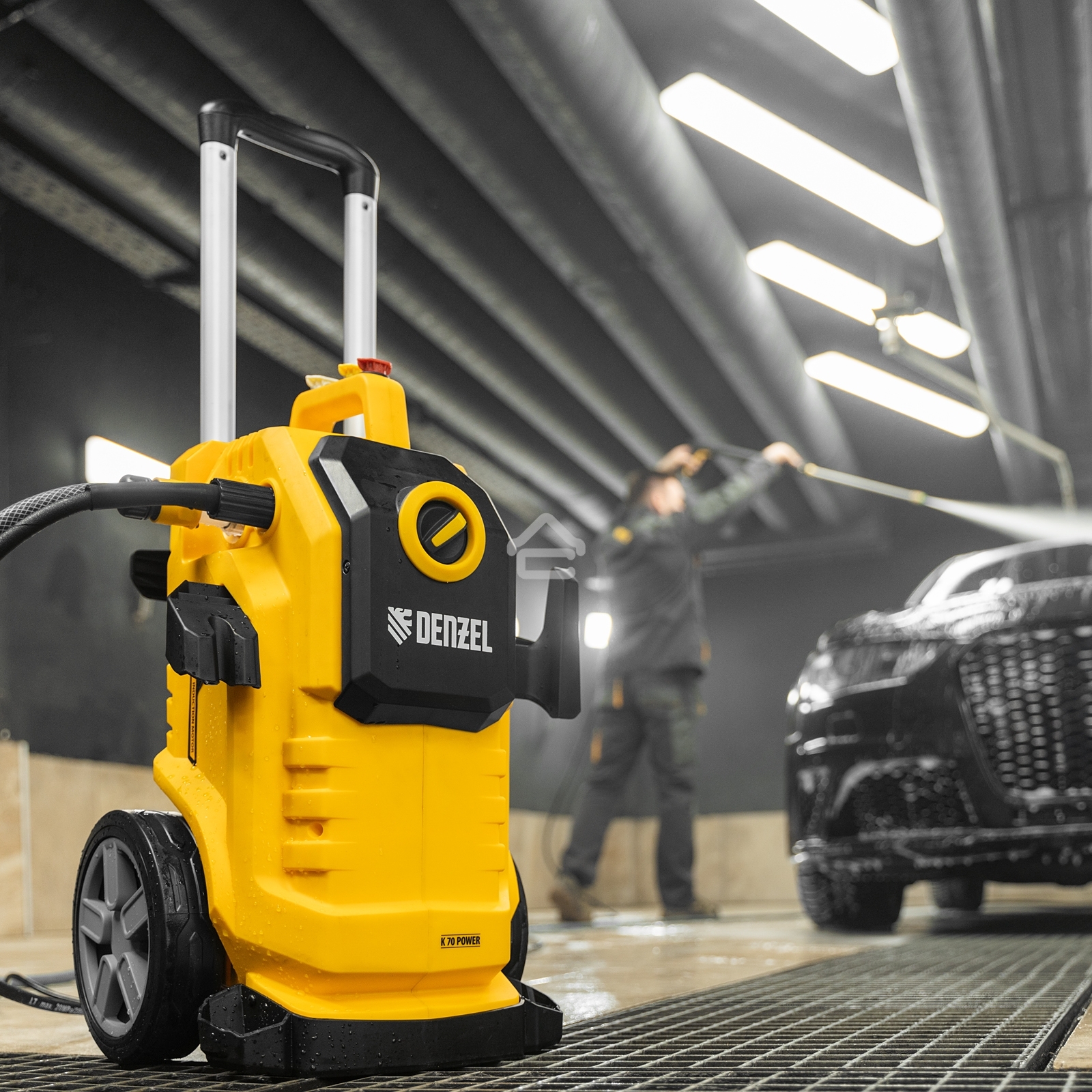 Моечная машина высокого давления K 70 Power, 2500 Вт, 180 бар, 600 л/ч, асинх. двиг. Denzel