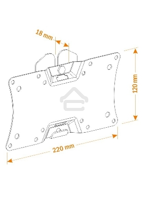 Кронштейн для телевизора Holder LCDS-5060 черный глянец 19