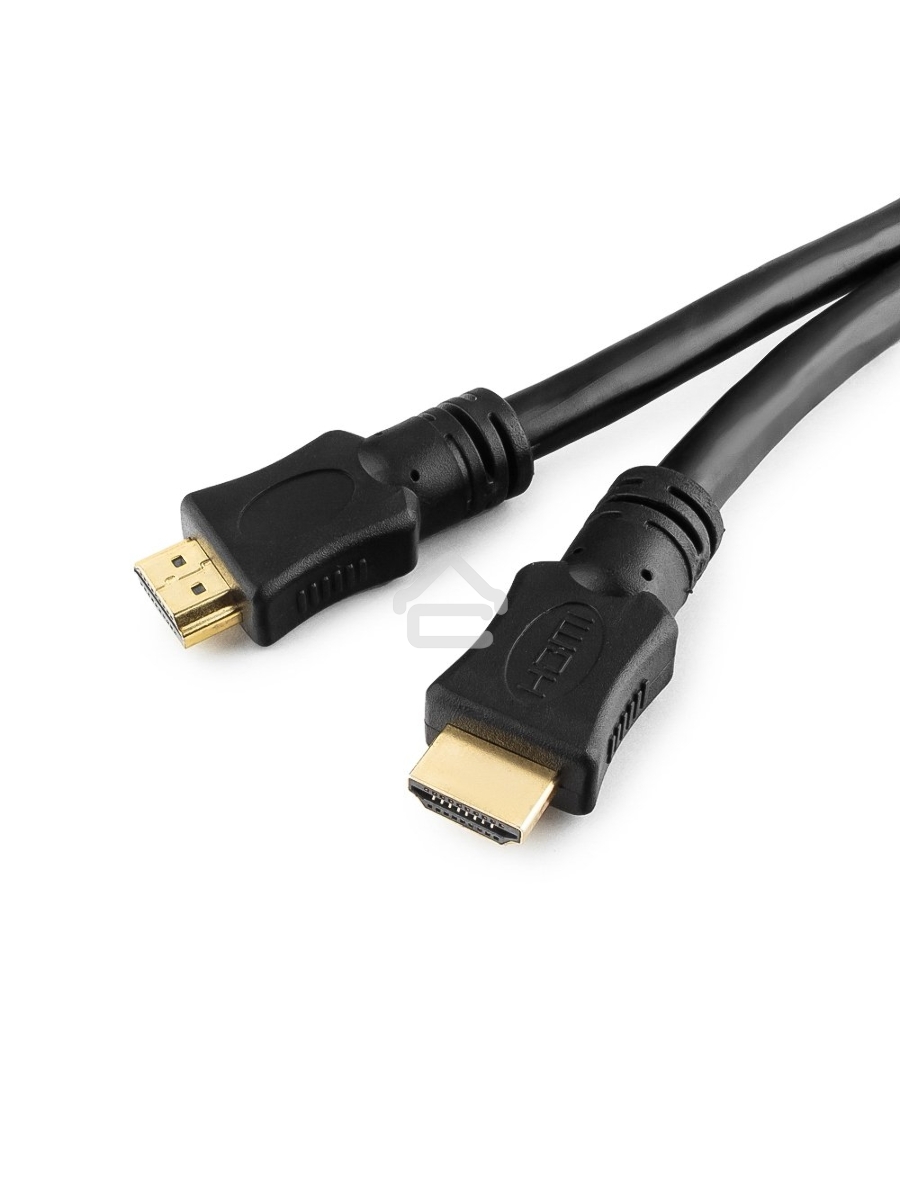 Кабель Cablexpert HDMI CC-HDMI4-20M, 19M/19M, v2.0, медь, позол.разъемы, экран, 20м, черный, пакет