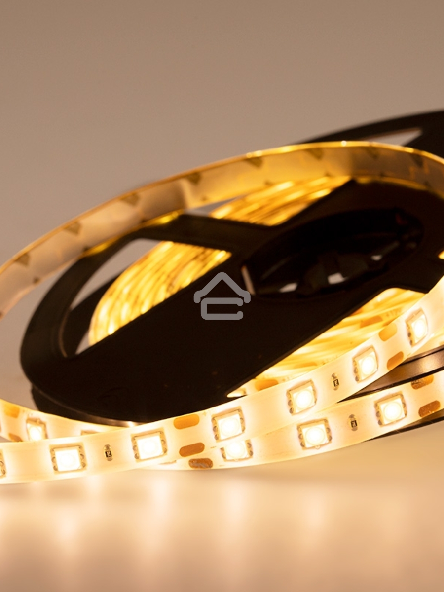 Лента LED силикон, 10 мм, IP65, SMD 5050, 60 LED/m, 12 V, цвет свечения теплый белый