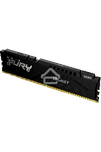 Оперативная память Kingston Fury Beast, DDR5, 16GB (1x16 GB), 5200 MHz, CL40, с радиатором, чёрный
