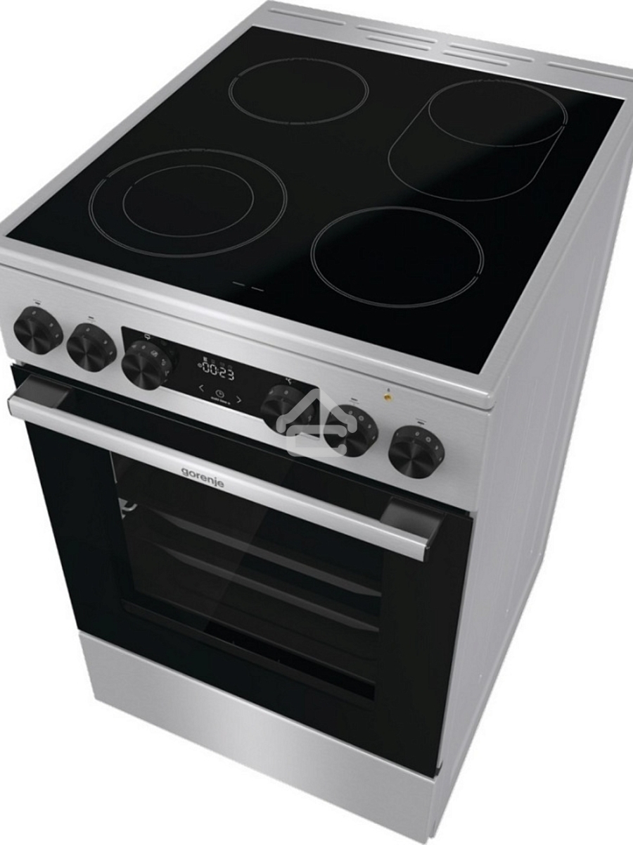 Плита электрическая Gorenje GECS5C70XA серебристый, конфорок 4 электрических, духовка 70 л, 50 см x 85 см x 59.4 см