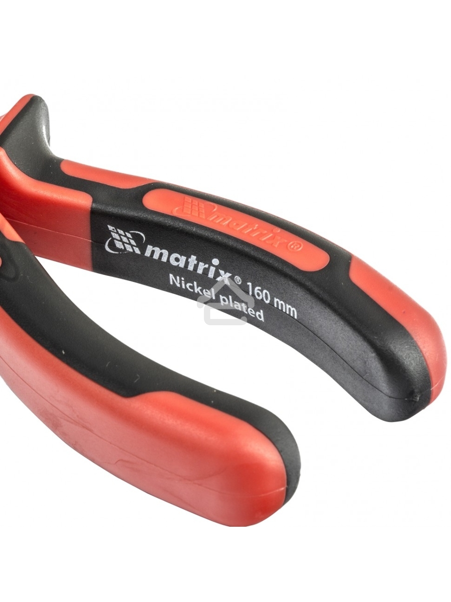 Круглогубцы MATRIX NICKEL, 160 мм, никелированные, двухкомпонентные рукоятки MATRIX 17355