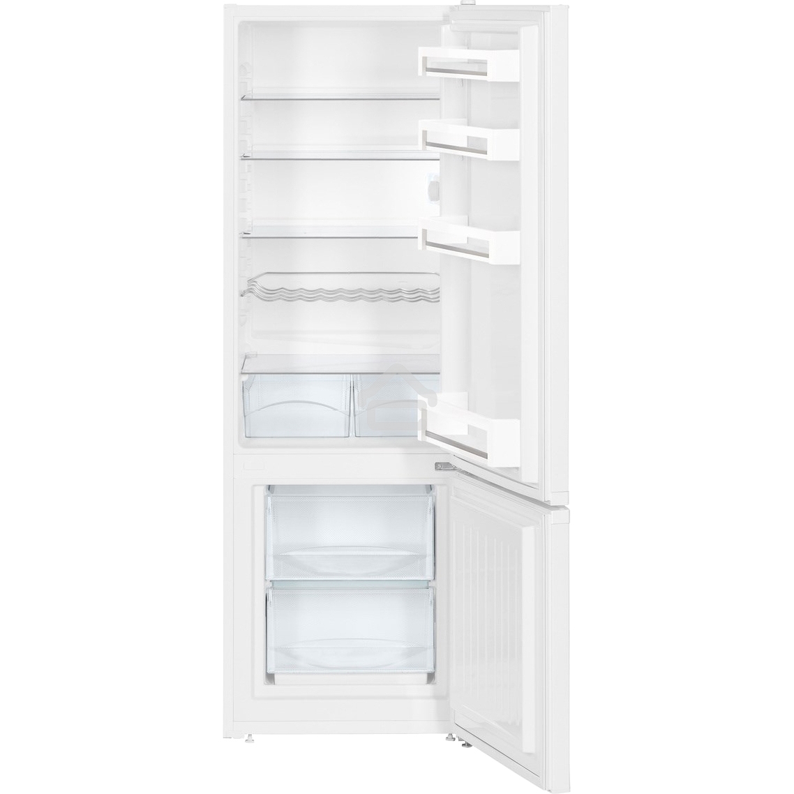 Холодильники Liebherr CUe 2831-26 001 белый двухкамерный 212/53л морозилка снизу