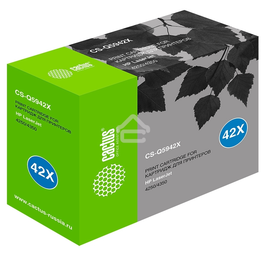 Картридж лазерный Cactus CS-Q5942X черный (20000 стр.) для HP 4250/4350