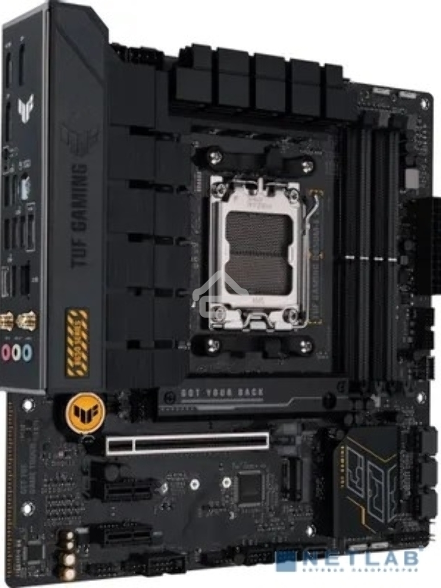Материнская плата ASUS TUF GAMING B650M-E WIFI, AM5, AMD B650, 4xDDR5, 4xSATA, 2xM.2, 1xPCI-E 4.0 x16, 2xPCI-E x1, 2xDP, 1xHDMI, 1x 2.5Gb LAN, 1xUSB-A 3.2 Gen 2, 2xUSB-A 3.2 Gen 1, 4xUSB 2.0, 1xUSB-C 3.2 Gen 2, 3x3.5 мм, 7.1, Micro-ATX