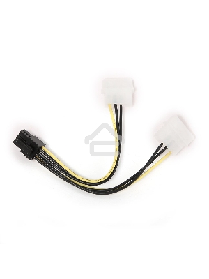 Кабель Gembird Разветвитель питания , 2xMolex->PCI-E 6pin, для подкл. в/к к б/п CC-PSU-6