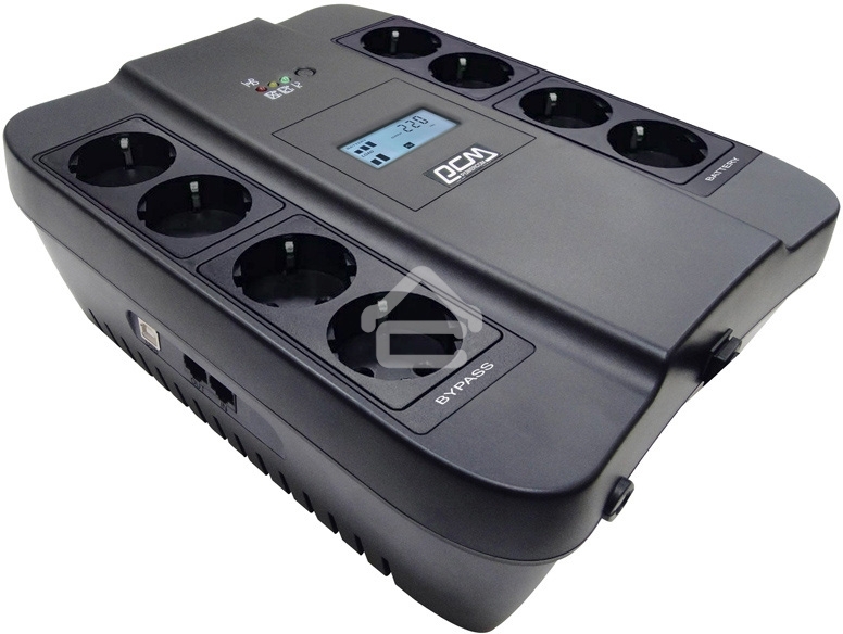 Источник бесперебойного питания Powercom Spider SPD-1100U LCD 605Вт 1100ВА черный