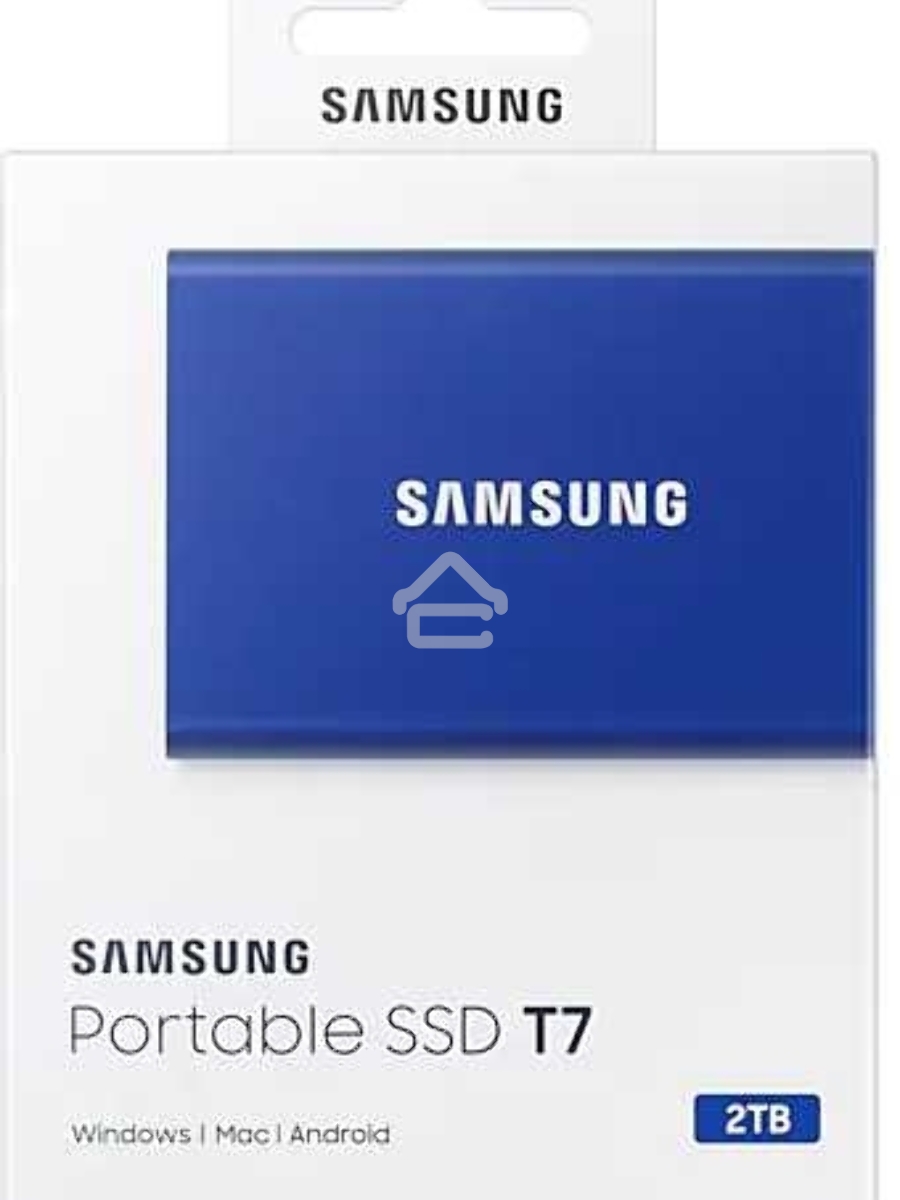 Твердотельный накопитель Samsung SSD 2TB T7, USB Type-C, R/W 1000/1050MB/s, Blue