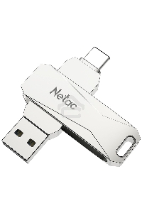 Флеш диск USB Drive Netac U782C NT03U782C-128G-30PN dual USB3.0+TypeC 128GB, retail version