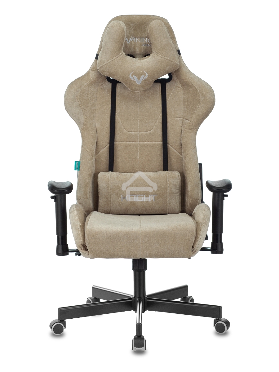 Кресло игровое Бюрократ VIKING KNIGHT LT21 FABRIC песочный крестовина металл/пластик