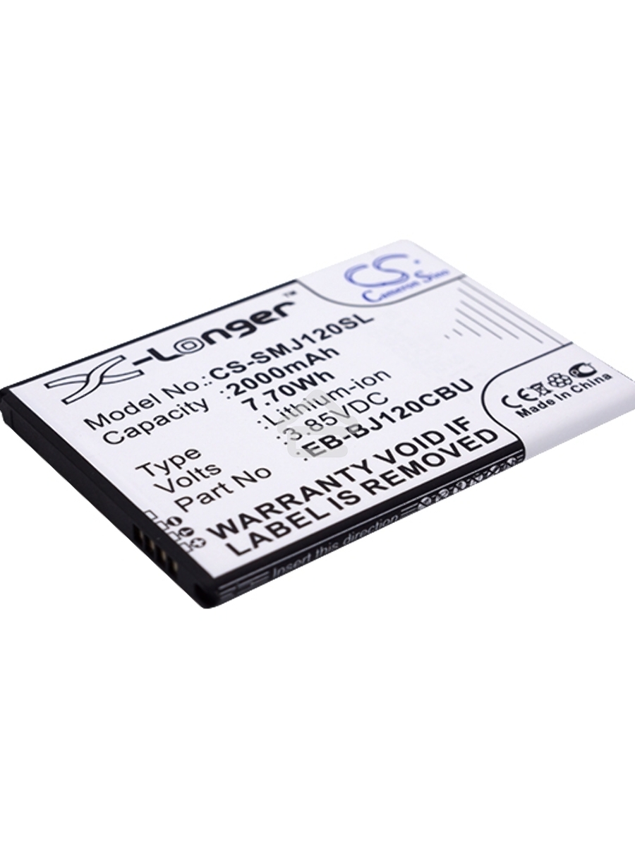 Аккумулятор CameronSinoCS-SMJ120SL EB-BJ120BBE для Samsung Galaxy J1 SM-J120F 3.85V / 2000mAh / 7.70Wh