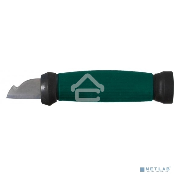 Нож FIT 10642электрика нерж.сталь прорез.ручка 2-сторонняя заточка лезвие 33мм