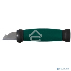 Нож FIT 10642электрика нерж.сталь прорез.ручка 2-сторонняя заточка лезвие 33мм