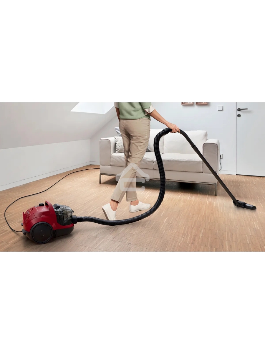 Пылесос Bosch BGS21WX200 красный, 2000 Вт, уборка сухая, пылесборник контейнер, 2 л