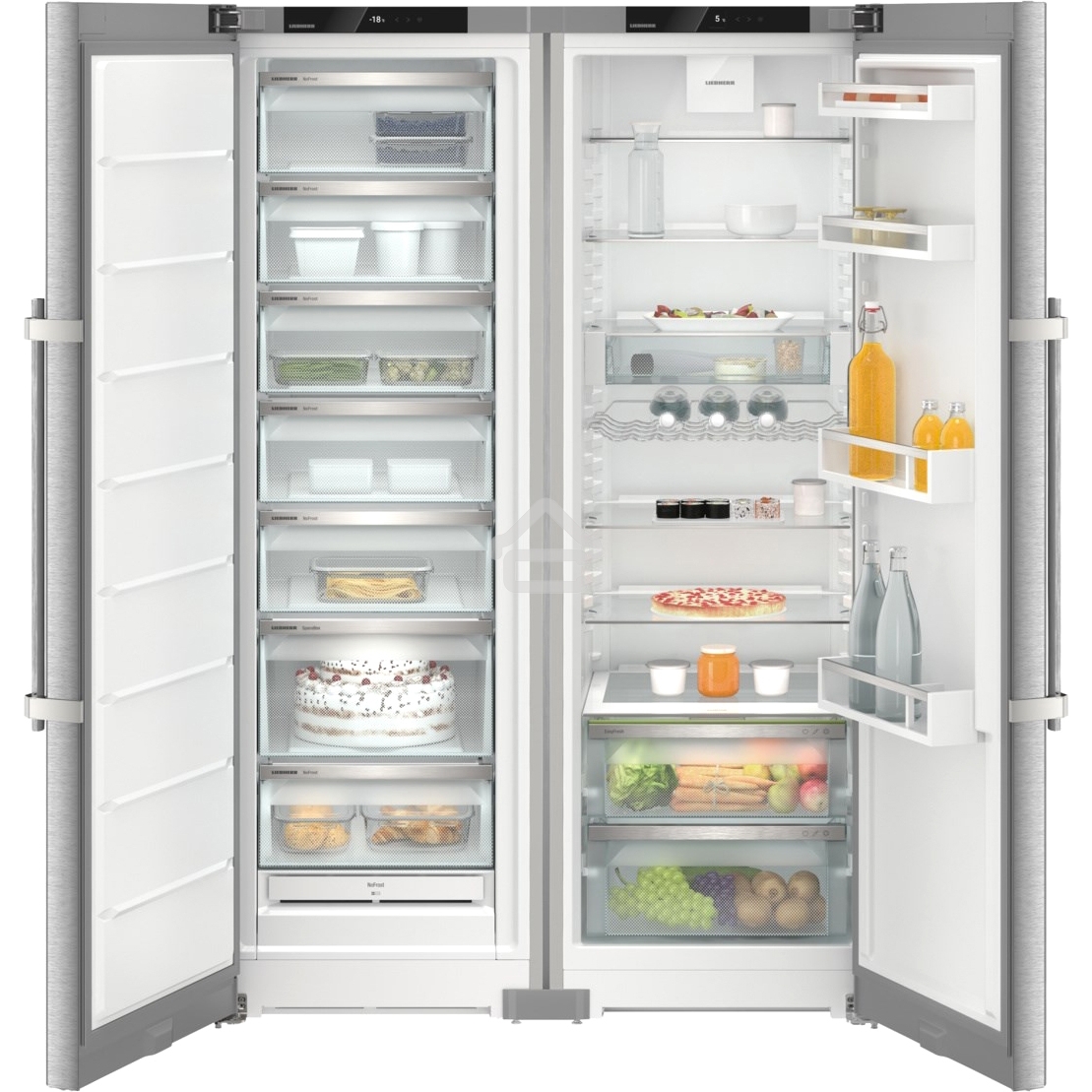 Холодильник Liebherr XRFsd 5230-22 001 двухкамерный 398/320л морозилка слева, No Frost, Side by Side (комбинация SFNsdd 5237-22 001 + SRsdd 5230-22 001)